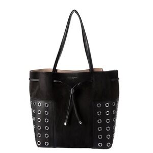 Used Tory Burch Block T-Grommet Drawstring Tote